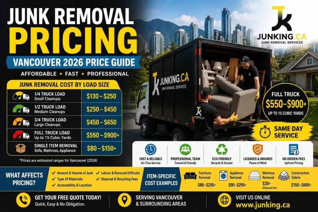 Junk Removal Pricing Vancouver: Costs, Rates & 2026 Price Guide 